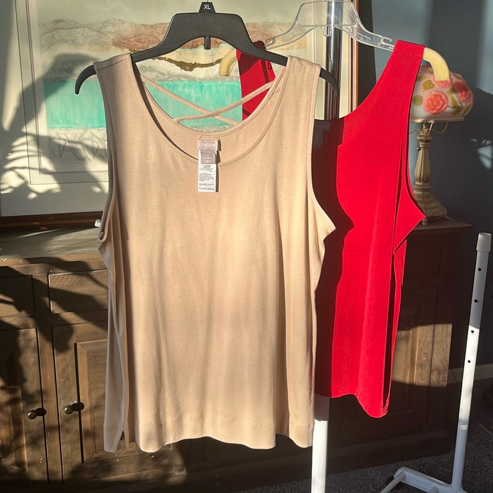 Chico’s camisoles one travelers. Size 3